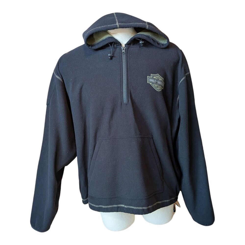 Harley Davidson Men's Skull Wings Logo Softshell Jacket Hoodie Sweater size XXL